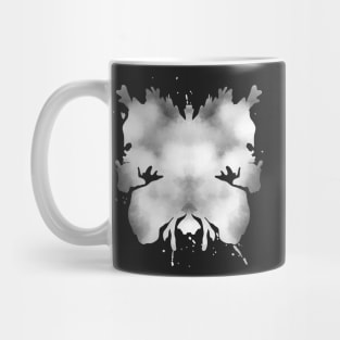 Rorschach Moth Ink Blot Test White Mug